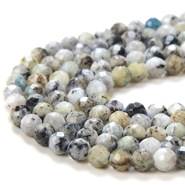 3MM Natural K2 Stone Gemstone Micro Faceted Round Loose Beads 15 inch Full Strand (80016217-P50)