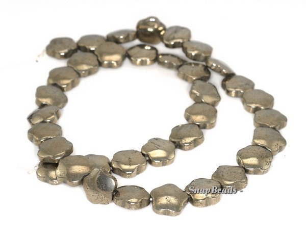 12 mm パラッツォ アイアン パイライト ジェムストーン フラワー