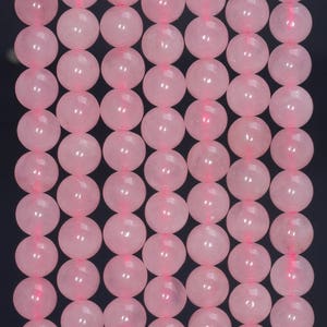 6MM Regency Rose Quartz Gemstone Pink Round Loose Beads 15 inch Full Strand (10016804-56)