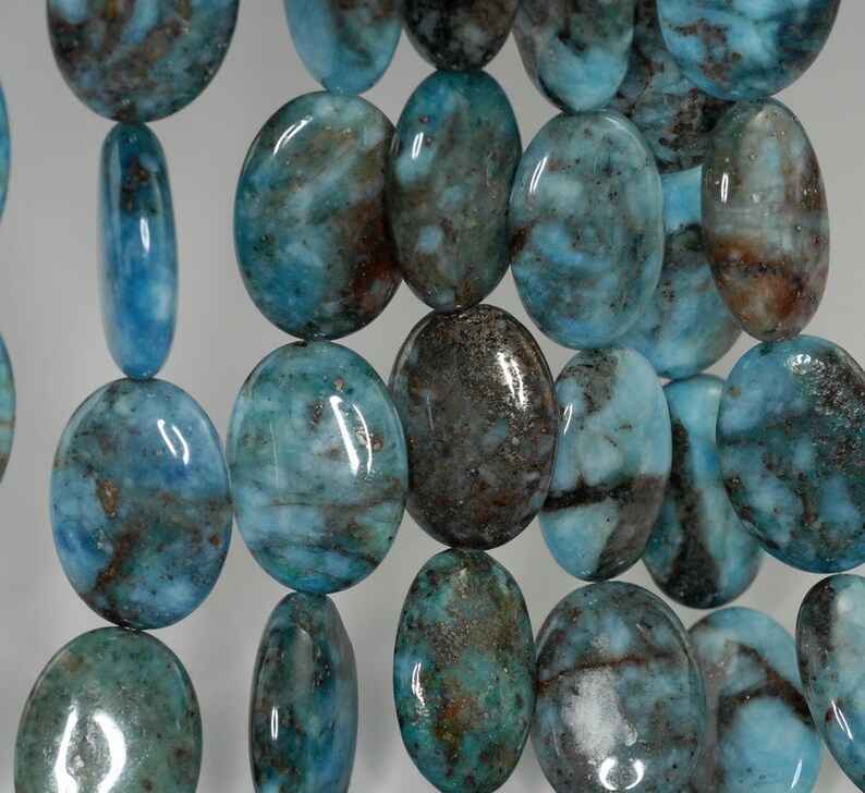 30x22mm Blue Lagoon Pyrite Inclusions Quartz Gemstone Oval Etsy