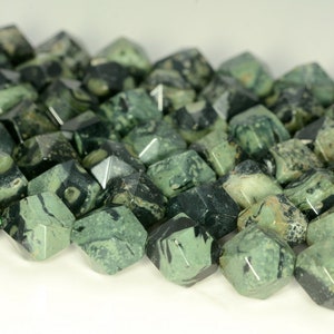10MM Kambaba Jasper Beads Star Cut Faceted Grade AAA Natural Gemstone Loose Beads 15&quot; BULK LOT 1,3,5,10 and 50 (80010257-M26 A)