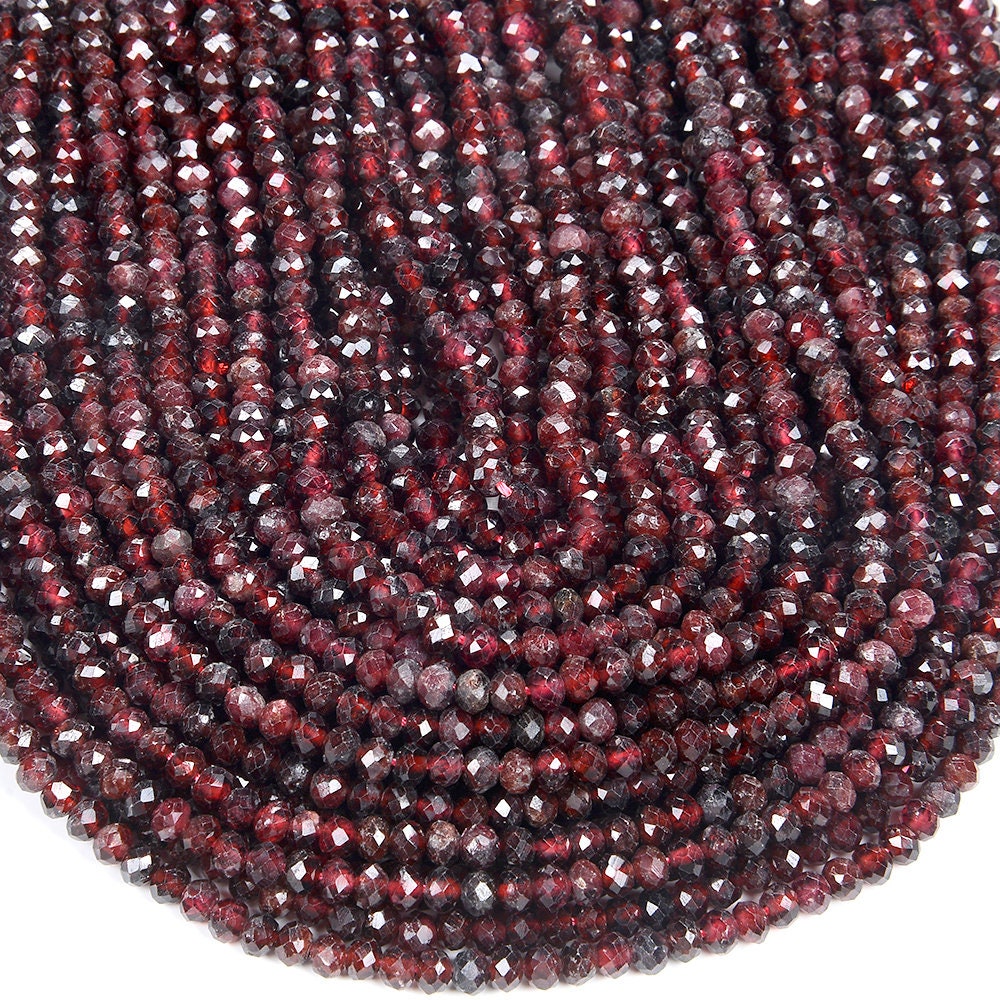 Garnet 8x5mm Briolette Drop AA Grade Loose Gemstone Beads Lot - 150637