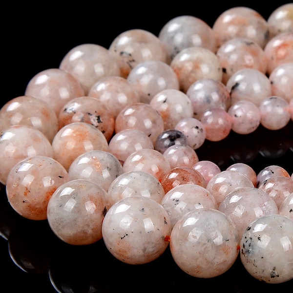 Natural Sunstone Lepidocrocite Gemstone Round 6MM 7MM 8MM 9MM 10MM 11MM Loose Beads (D247)