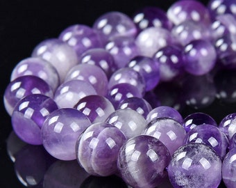Natural Chevron Amethyst Gemstone Grade A Round 5MM 6MM 7MM 8MM 9MM Loose Beads (D491)