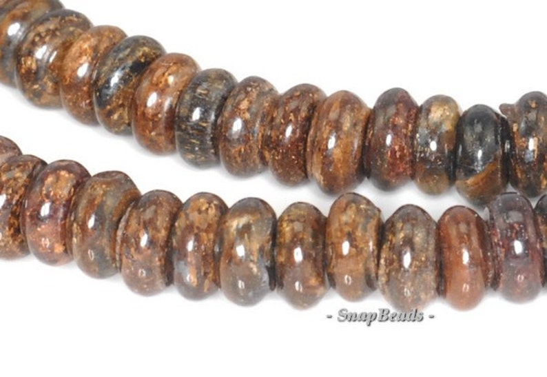 Toffee Bar Bronzite Gemstone Brown Rondlle 6x3mm Loose Beads Etsy