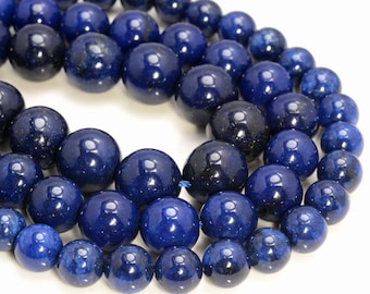LOVELY NATURAL BLUE SAPPHIRE ROUND BEADS PENDANTS & TIBET SILVER NECKLACE 18" 