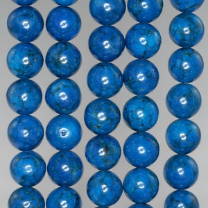 9mm Blue Turquoise Gemstone Round 9mm Loose Beads 16 inch Full Strand (90186742-772)