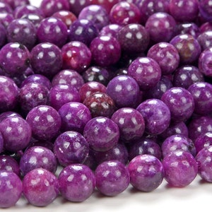 8MM Lepidolite Purple Gemstone Grade AAA Round Loose Beads (D170)