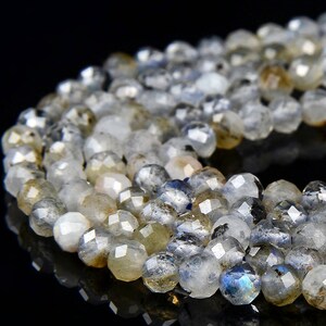 3MM Natural Labradorite Gemstone Grade A Micro Faceted Round Loose Beads 15 inch Full Strand (80017053-P69)