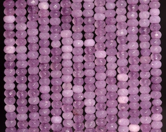 Fil De Perles En Améthyste Claire Du Brésil - Environ 160 Pièces, Rondelles Facettées, 33 Cm, Neuf