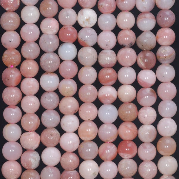 4mm Peruvian Pink Opal Gemstone Grade A Pink Round Loose Beads 15.5 inch Full Strand (80004303-917)