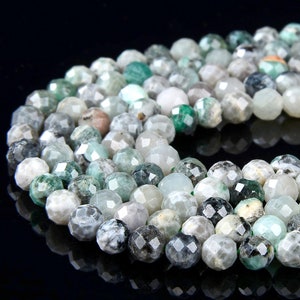 Natural Emerald Gemstone Grade A Micro Faceted Round 3MM 4MM Loose Beads 15 inch Full Strand (P55)