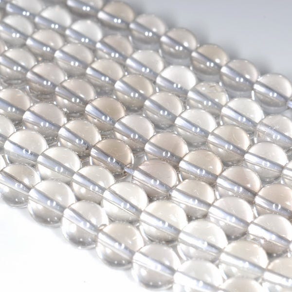 8MM Rock Crystal Clear Quartz Gemstone Grade AA Round 8mm Loose Beads 7.5 inch Half Strand (90181886-201)