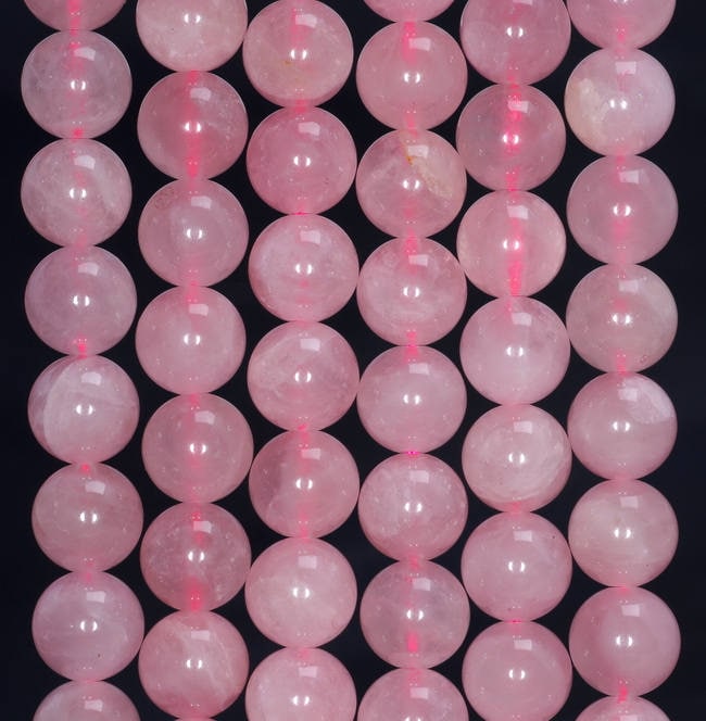 6mm Madagascar Rose Quartz Gemstone Grade AA Pink Round Loose Beads 15 inch Full Strand (80019089-119)