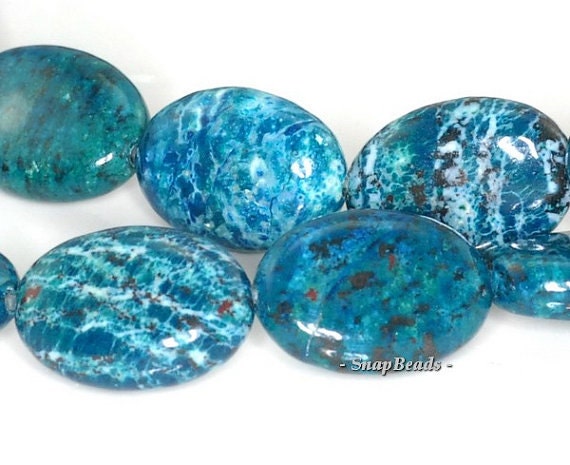 SCHILLER SHEEN SPAR GEMSTONE GRADE A GREEN OVAL 18X13MM LOOSE BEADS 16/"