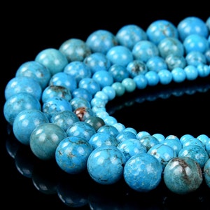 Turquoise Gemstone Grade AAA Round 4MM 6MM 8MM 10MM Loose Beads (D482)