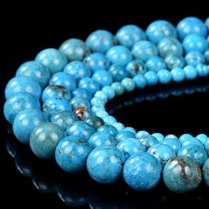 Turquoise Gemstone Grade AAA Round 4MM 6MM 8MM 10MM Loose Beads (D482)