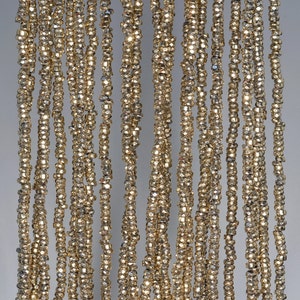 2x1mm 18k Gold Hematite Gemstone Faceted Rondelle 2x1mm Loose Beads 15 inch Full Strand (80002409-784)