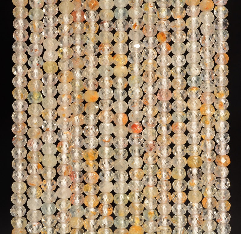 4mm Faceted yellow America Topaz Gemstone Loose Beads 15 '' AAA 4mm Faceted yellow America Topaz Gemstone Loose Beads 15 '' AAA