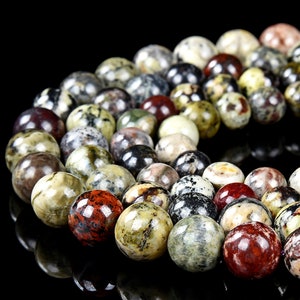 Natural Sugilite Bustamite Richterite Gemstone Round 8MM 9MM 10MM 11MM Loose Beads (D453)