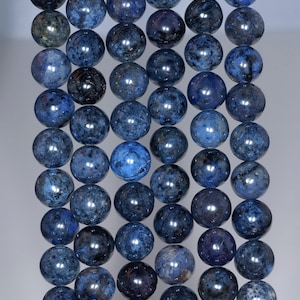 8mm Zuid-Afrika Blauw Dumortierite Gemstone Grade AAA Donkerblauw Rond 8mm Losse Kralen 15,5 inch Full Strand (90183611-115)