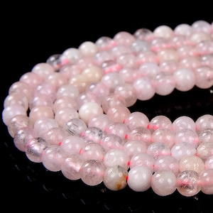 3MM Natural Rose Quartz Gemstone Grade AA Round Loose Beads 15 inch Full Strand (80016374-P60)
