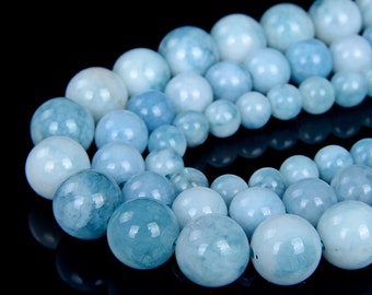 Larimar Quartz Gemstone Grade AAA Round 6MM 8MM 10MM Loose Beads (D27)