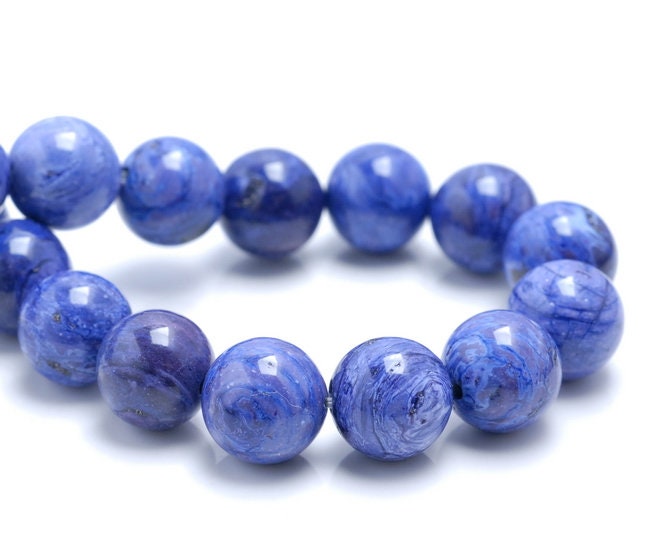 10MM CHARA RIVER CHAROITE GEMSTONE A PURPLE ROUND 10MM LOOSE BEADS 7.5" 10MM CHARA RIVER CHAROITE GEMSTONE A PURPLE ROUND 10MM LOOSE BEADS 7.5"
