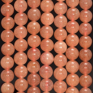 6MM Deep Strawberry Quartz Gemstone Grade A  Round Loose Beads 15.5 inch Full Strand (80006559-495)