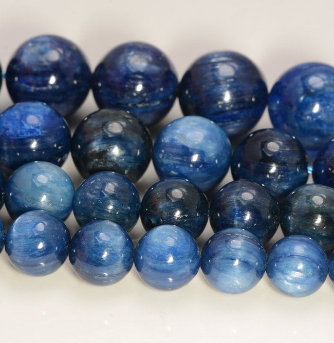 Kyanite Gemstone Blue Grade AA 5mm 6mm 8mm 9mm 10mm 11mm 12mm 13mm 14…