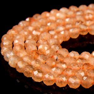 Honey Citrine Gemstone Grade AA Micro Faceted Round 2MM 4MM Loose Beads 15 Inch Full Strand (P64)