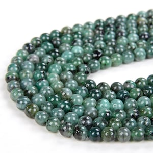 Natural Colombia Emerald Gemstone Grade AAA Round 3MM 4MM 5MM 6MM Beads (D70)