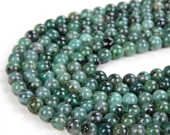 Natural Colombia Emerald Gemstone Grade AAA Round 3MM 4MM 5MM 6MM Beads (D70)