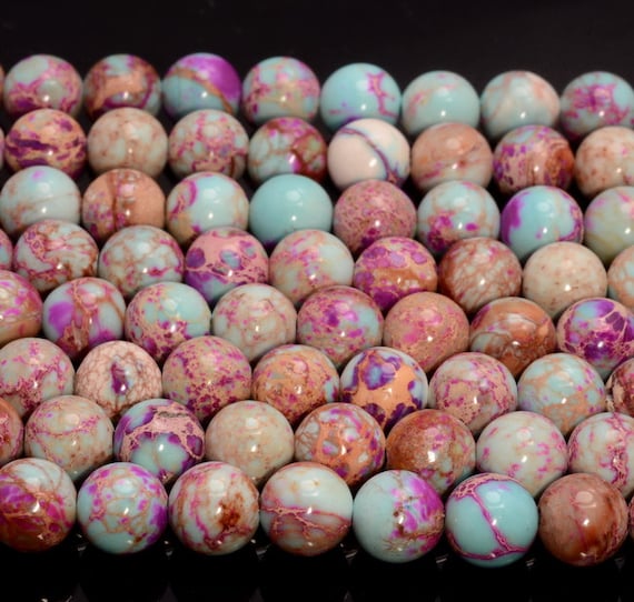 8mm Galaxy Sea Sediment Imperial Jasper Light Gemstone Round Loose Beads 15  Inch Full Strand 80007547-A266 - Etsy