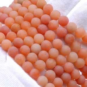 10MM Matte Aventurine Gemstone Round Loose Beads 7.5 inch Half Strand (80002319-M12)