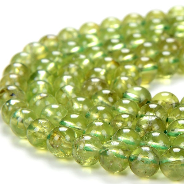 Natural Peridot Gemstone Grade AAA Round 3MM 4MM 5MM 6MM Loose Beads (D304)