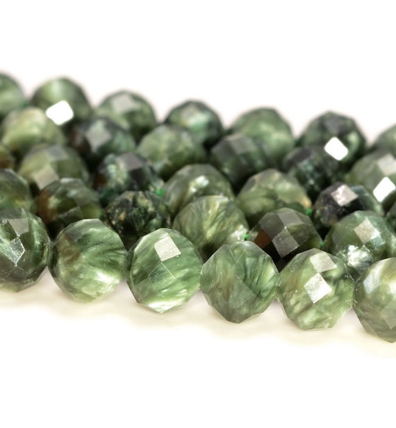 8mm natural emerald gemstone round loose beads 15/" strand AAA