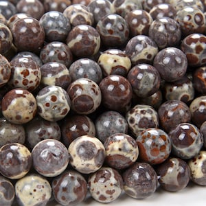 Natural Astroite Jasper Asteroid Mexico Gemstone Grade AAA Round 5MM 6MM 7MM 8MM 9MM 10MM Loose Beads (D98A)