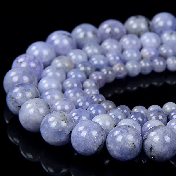 Natural Tanzanite Gemstone Grade AA Round 4MM 5MM 6MM 7MM 8MM Loose Beads (D326)