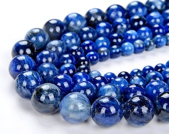 Kyanite Gemstone Grade AA Round 6MM 8MM 10MM 12MM Loose Beads (D12)