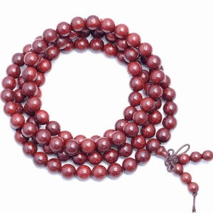 6mm 108PCS African Red Sandalwood Grade AAA Prayer Buddha Mala Meditation Beads Round Loose Beads BULK LOT (80002525-W1)