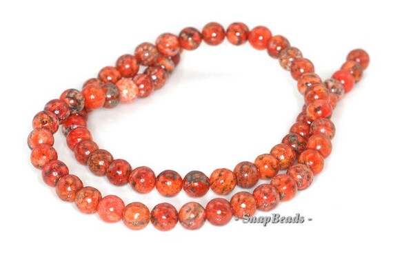 10MM ORANGE SCHILLER SHEEN SPAR GEMSTONE FLAT ROUND CIRCLE LOOSE BEADS 16/"