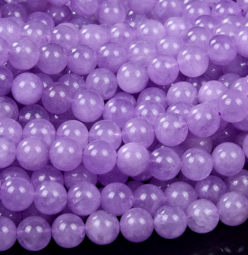 Lavender Amethyst Gemstone 8MM Round Loose Beads (D458)