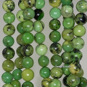 10mm Chrysoprase Gemstone Grade AA Green Round 10mm Loose Beads 15.5 inch Full Strand (90188744-83)