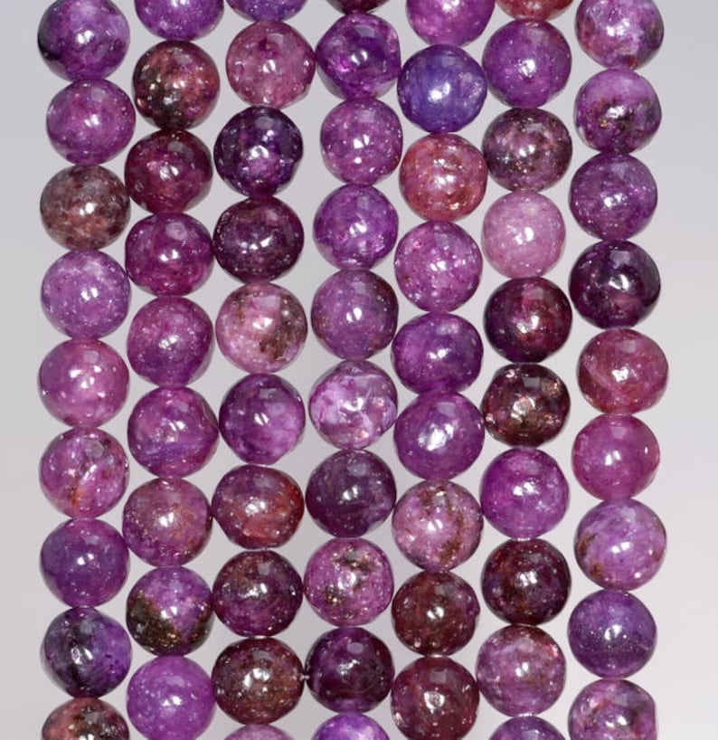 6mm Mauve Lepidolite Gemstone Grade AAA Purple Round 6mm Loose Etsy