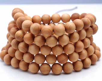 6mm 108PCS Aromático Thuja Sutchuenensis Oración Buda Mala Meditación Cuentas Redondas Cuentas Sueltas LOTE A GRANEL (90182444-391)