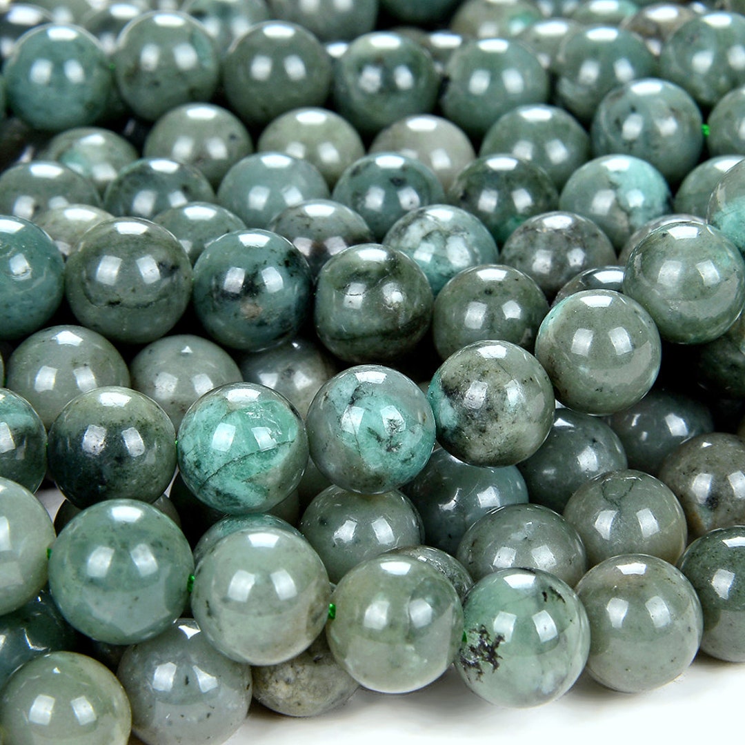 Sage Green Genuine 100% Natural Colombia Emerald Rare Precious Gemstone ...