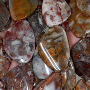 36x26MM mexicain Lace Agate Pierre Twist pépite lâche perles 7 pouces moitié Strand (90182332-A118)