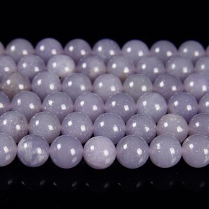 Natural Tanzanian Lepidolite Gemstone Grade AAA Round 6MM 8MM 9MM 10MM Loose Beads (D582) image 3