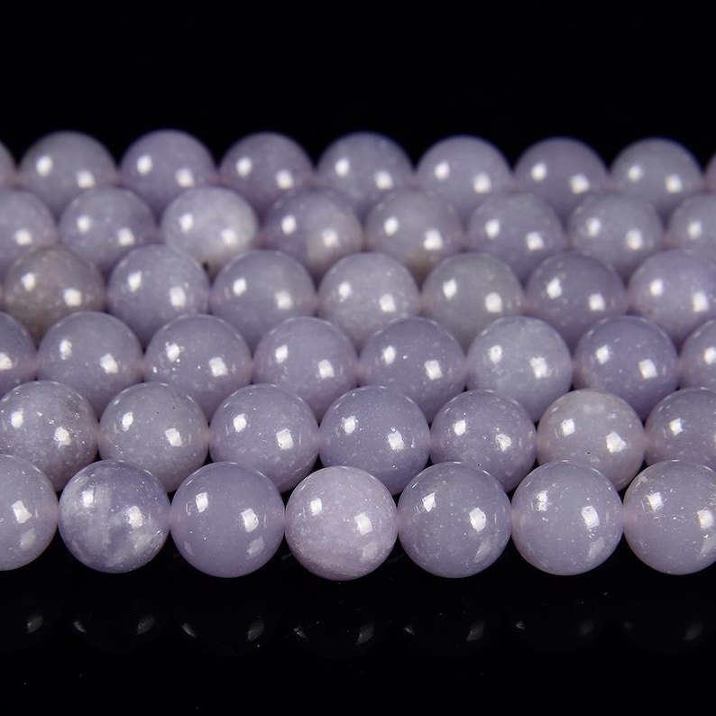 Natural Tanzanian Lepidolite Gemstone Grade AAA Round 6MM 8MM 9MM 10MM Loose Beads (D582) image 3